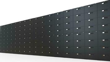 Black Filing Cabinets - Perspective Shot photo