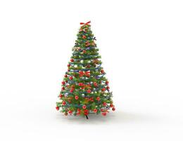 Christmas Tree With Bows photo