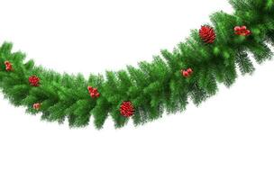 Closeup Of Pine Christmas Decorations photo