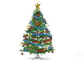 Colorful shiny Christmas tree photo
