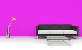 Modern Pink Living Room photo