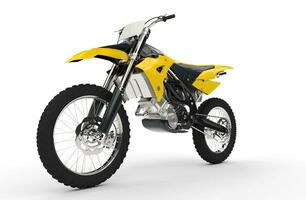 Yellow Dirt Bike photo