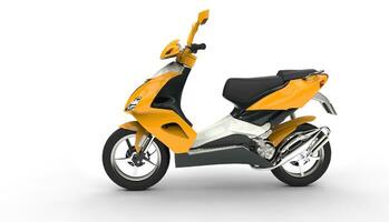 Yellow Scooter Side View photo