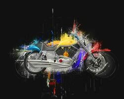 Bike abstract illustration photo