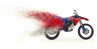 Red Dirt Bike - Particles photo