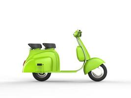 Green scooter - side view photo