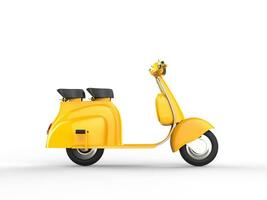 Yellow scooter - side view photo