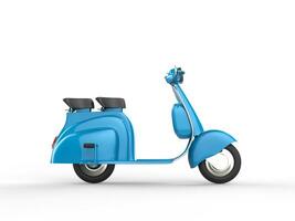 Blue scooter - side view photo