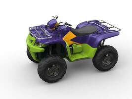 Jazzy purple green quad bike photo