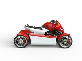 Modern red electric quad bike photo