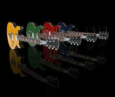 Row Of Electric Guitars photo