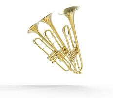 Three Trumpets In Pose photo