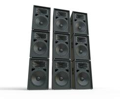 Towers of concert speakers photo