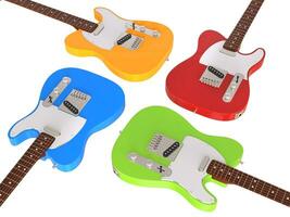 Electric guitars closeup photo