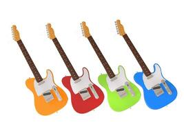 Bright and happy electric guitars photo