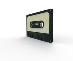 Empty Cassette - isolated on white background photo