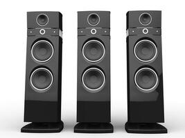 Hi-tech speakers - black photo