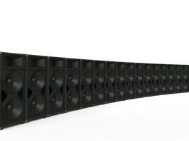 Black loudspeakers - studio lighting shot photo