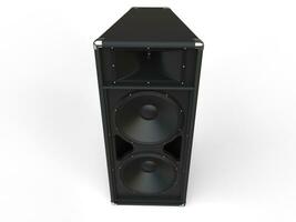 Black old horn loudspeaker photo