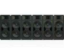 Full range loudspeakers in a row photo