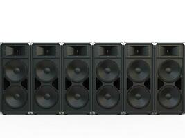 Full range loudspeakers in a row photo