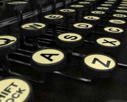 Typewriter Keys Closeup photo