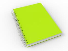 Mad lime green spiral binding notebook photo
