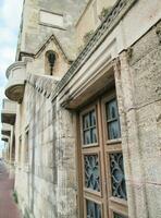 Antique doorway and stone ornaments photo