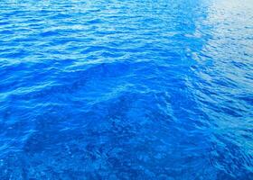 Vivid blue water photo