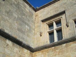 Old castle corner window photo