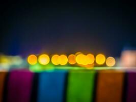Bokeh effect and color stripes photo