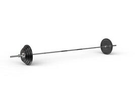 Barbell weight - studio shot - isolated on white background photo