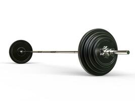 Barbell weight - isolated on white background photo