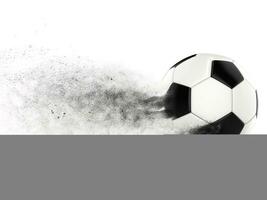 Fast soccer ball - particle effect photo