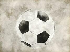 Football - hand drawn illustration photo