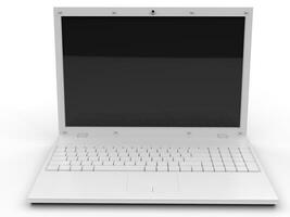 Modern white template laptop photo