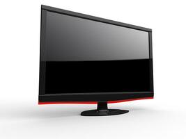 TV with red rim photo