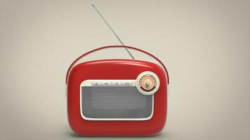 increíble rojo retro Clásico radio foto
