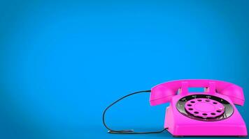 Cotton candy pink cintage telephone photo