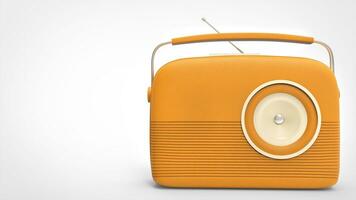 bonito naranja retro Clásico radio foto