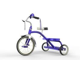 Purple tricycle - side view photo