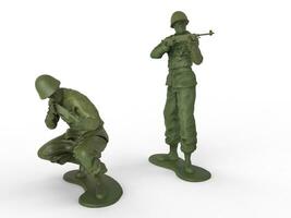 Small riflemen toy soldiers photo