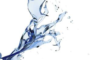Blue abstract water flow photo