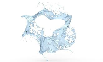 Clear water swirl - abstract illustration photo