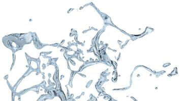 Water splashes with small details - closeup shot photo