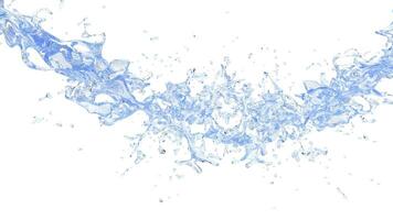 Fresco limpiar azul agua - corriente arco foto
