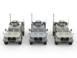 Military light armor tactical vehicles - front top view photo