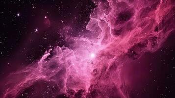 Pink universe light. Galaxies sky in space Planets and stars beauty of Galaxy space exploration. photo