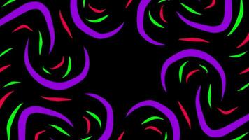 abstract dynamisch segmenten met gekleurde animatie video