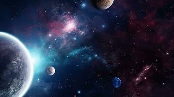 Galaxy and universe light. Galaxies sky in space Planets and stars beauty of space exploration photo